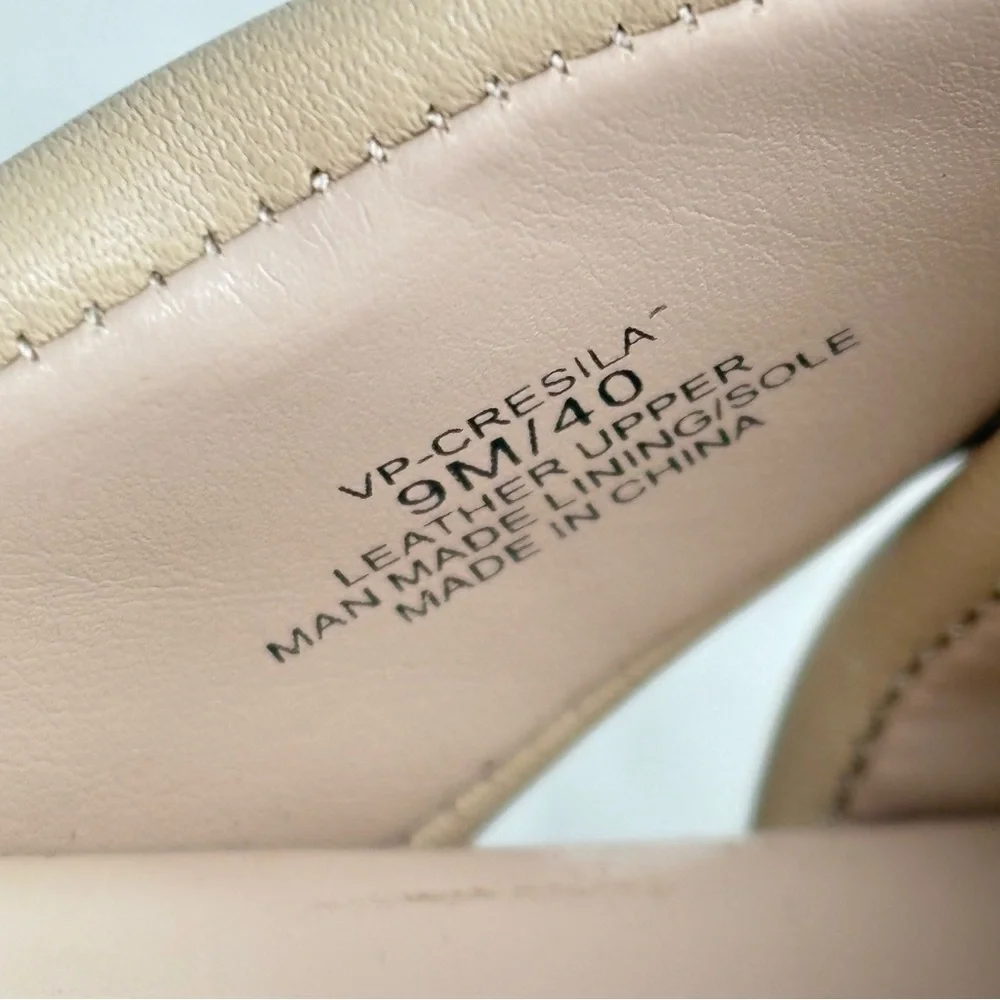 Vince Camuto Cresila Leather Light Platform Sandal Ivory Size 9 - Picture 12 of 12